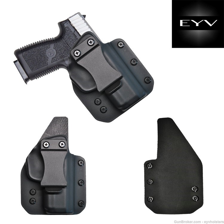 KAHR CW9 - EYV IWB Hybrid Leather/ Kydex Concealed Carry Holster -img-0
