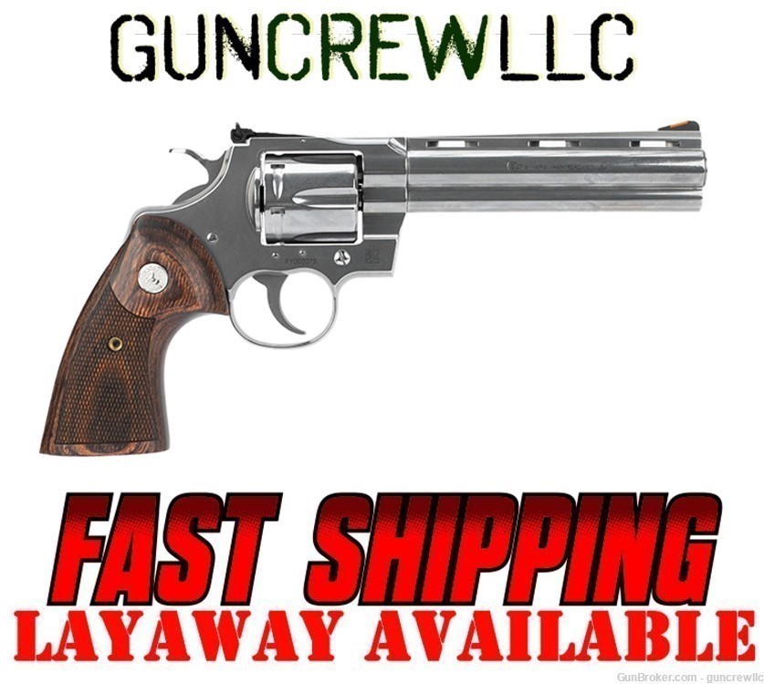 BRAND NEW STUNNER Colt Python SP6WTS 6" SS 357mag 357 LAYAWAY-img-0