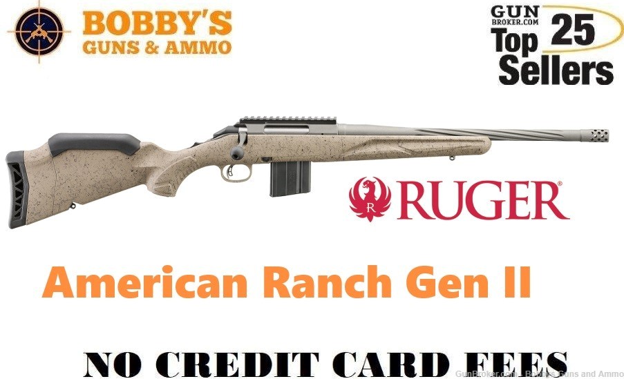 Ruger 46927 American Ranch Gen II Full Size 6.5 Grendel 10+1 16.10" Cobalt -img-0