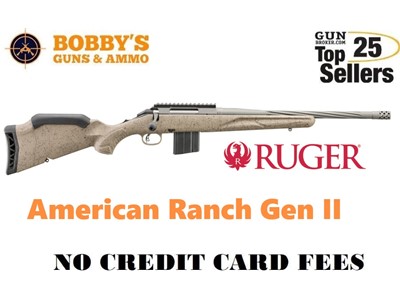 Ruger 46927 American Ranch Gen II Full Size 6.5 Grendel 10+1 16.10" Cobalt 
