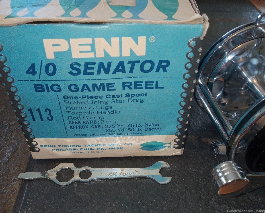 Penn 4/0 Senator 113 reel -img-3