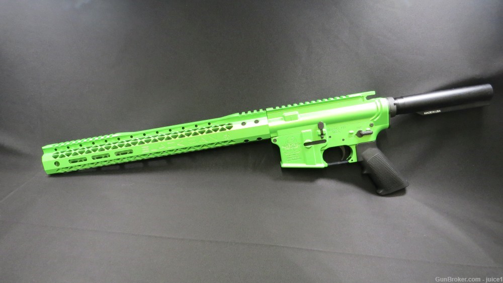 Black Rain Ordnance Spec15 AR Builder Kit w/ 15" Handguard - Zombie Green-img-0