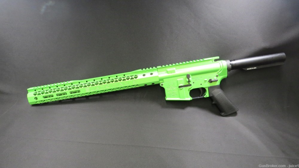Black Rain Ordnance Spec15 AR Builder Kit w/ 15" Handguard - Zombie Green-img-3