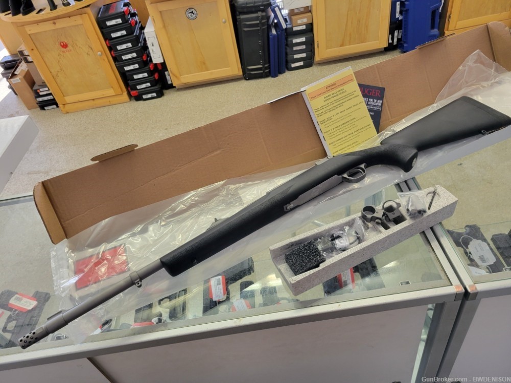 Lipsey's Exclusive Ruger Hawkeye Alaskan 416 Ruger Rifle 57158 Silver-img-4