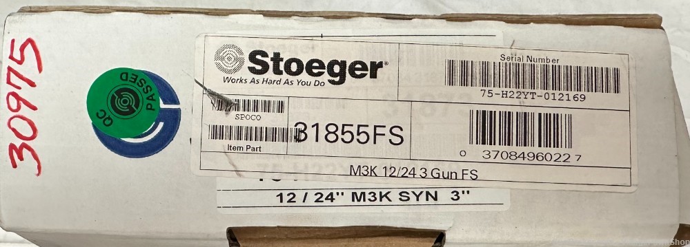 Stoeger M3000 M3K 12GA 3" 24" 31855FS 30975-img-9