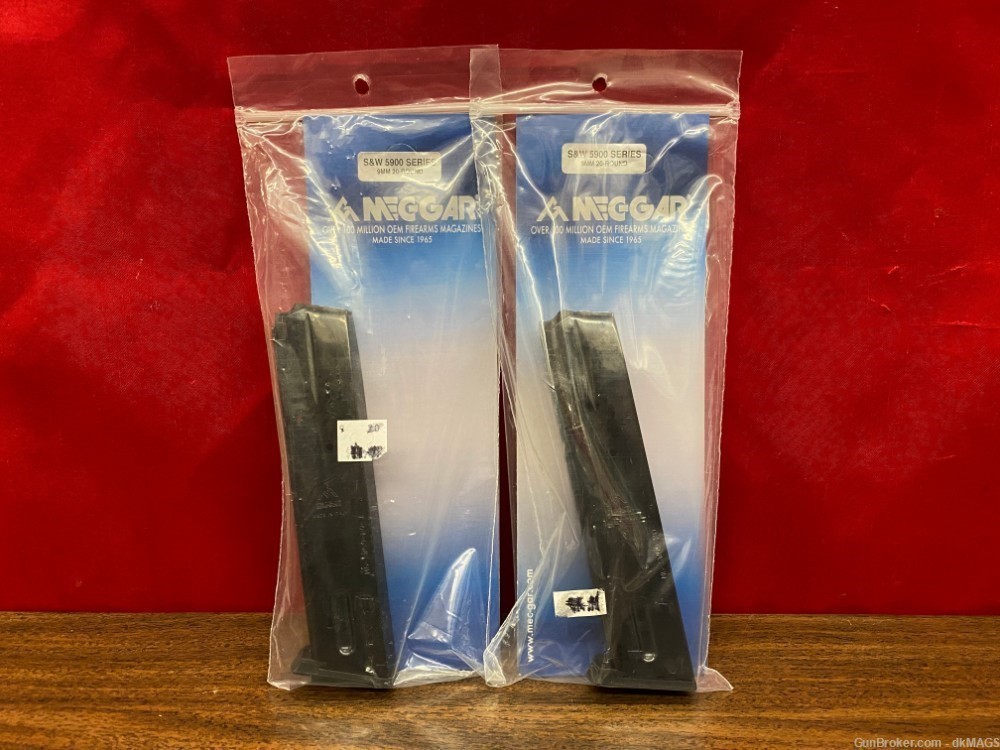2 Smith & Wesson 5900 Series 20rd 9mm Magazines For S&W 59 915 5906 5903 -img-0