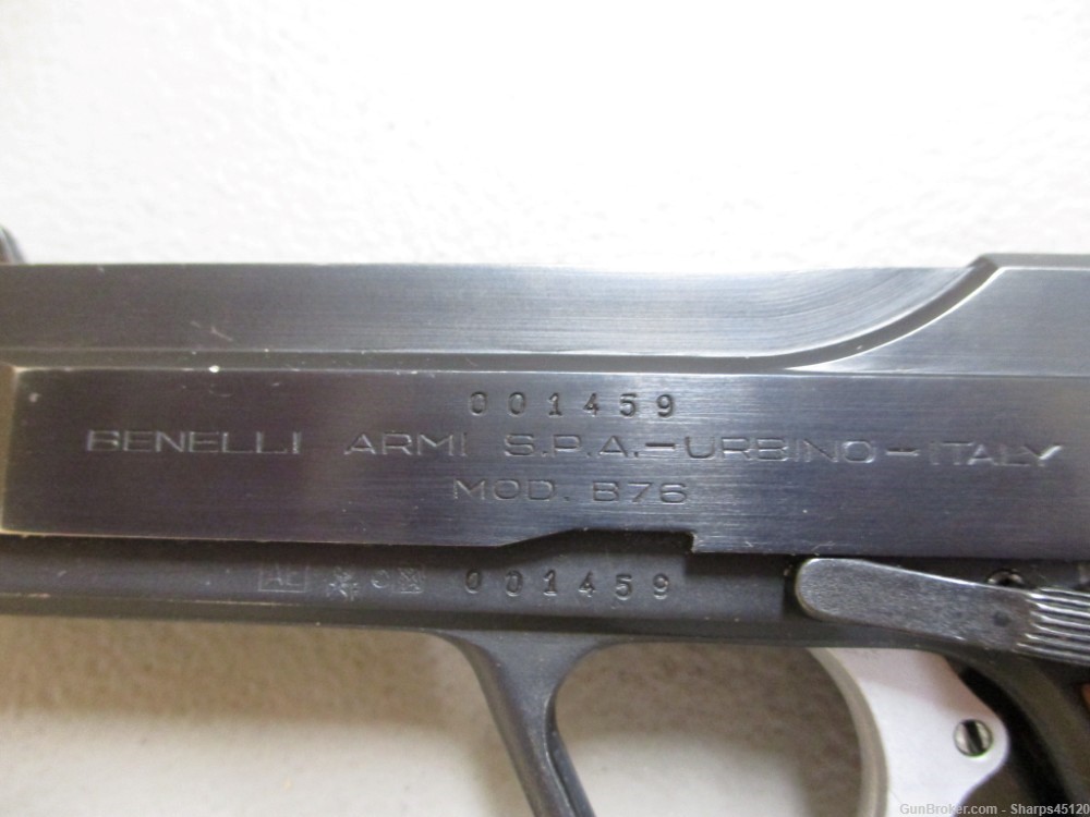 Benelli Model B76 9mm 4" DA/SA semiauto pistol 001459-img-1