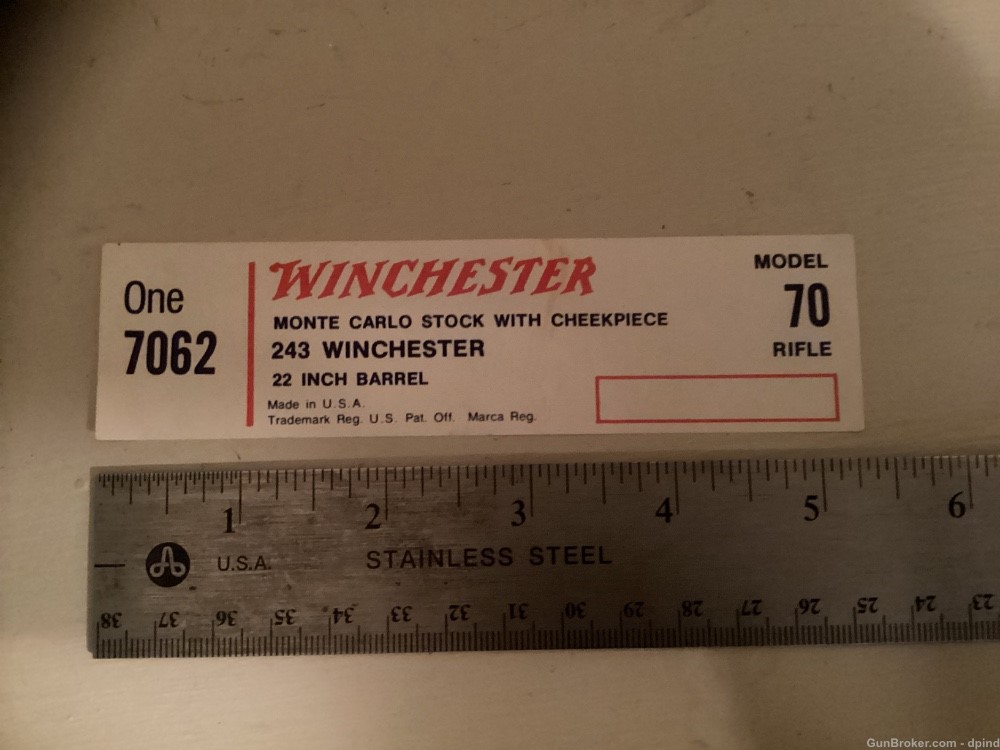 Winchester end box label-img-0