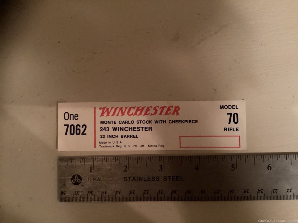 Winchester end box label-img-1