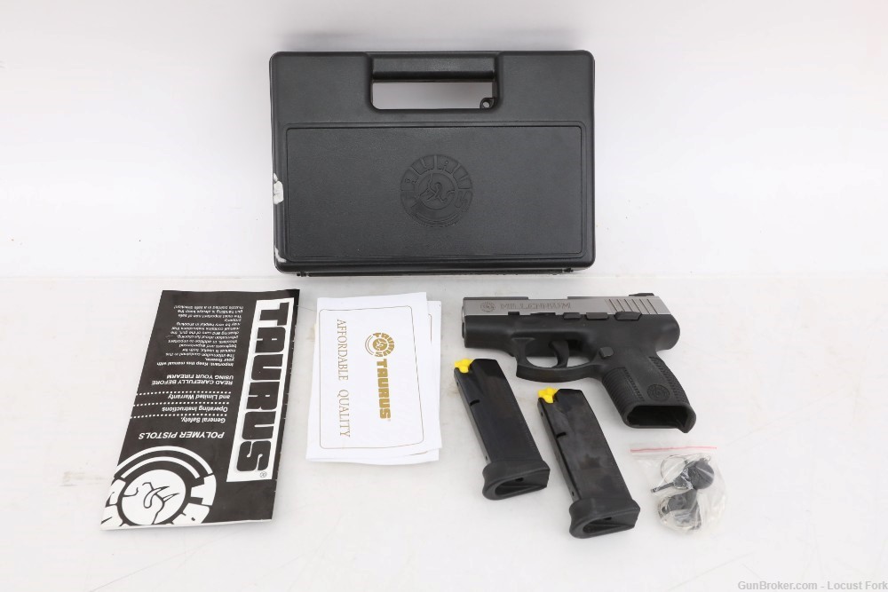Taurus PT111 Pro Millennium 9mm Stainless 2 12rd Mags Factory Box NoReserve-img-0
