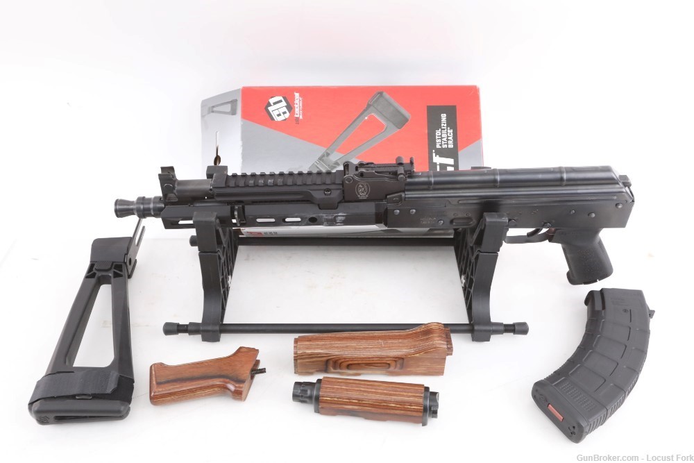 Pioneer Arms Hellpup Radom Poland 7.62x39 AK47 Pistol Folding NICE! NR -img-0