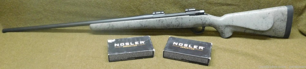 Nosler M48 Long Range 30 Nosler Bolt Action Rifle w/2 Boxes Ammo-img-0