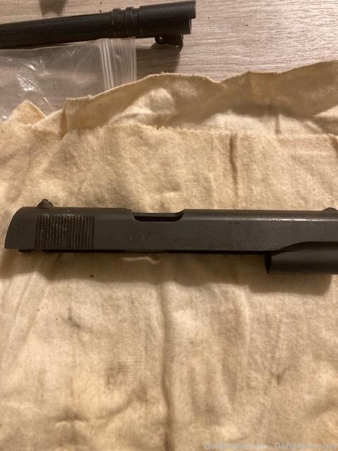 Remington Rand slide, bushing,  NOS  US  Army marked  with colt Barrel -img-2