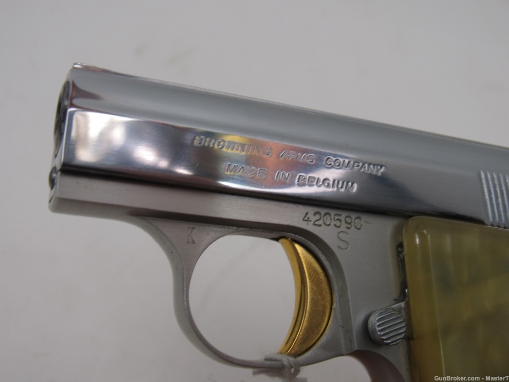  Mint Browning FN Baby Lightweight Nickel Mfg 1968 C&R ok No Reserve-img-1