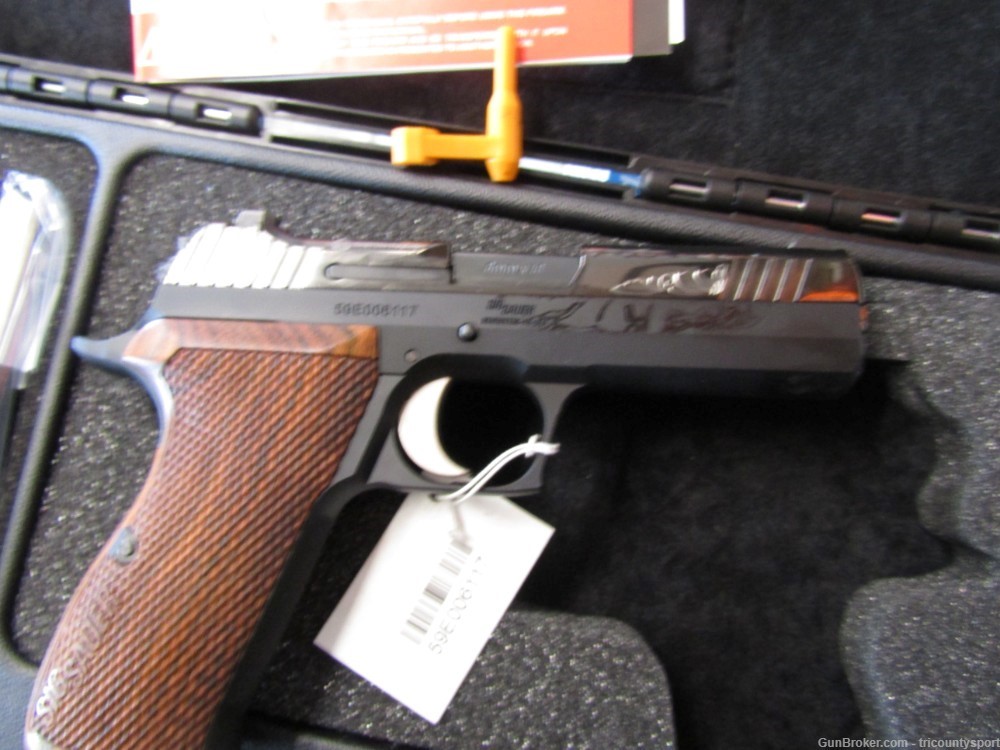 Sig Sauer 210CA9CW P210 Carry Custom Works 9mm Luger 8+1, 4.10" Black Steel-img-6
