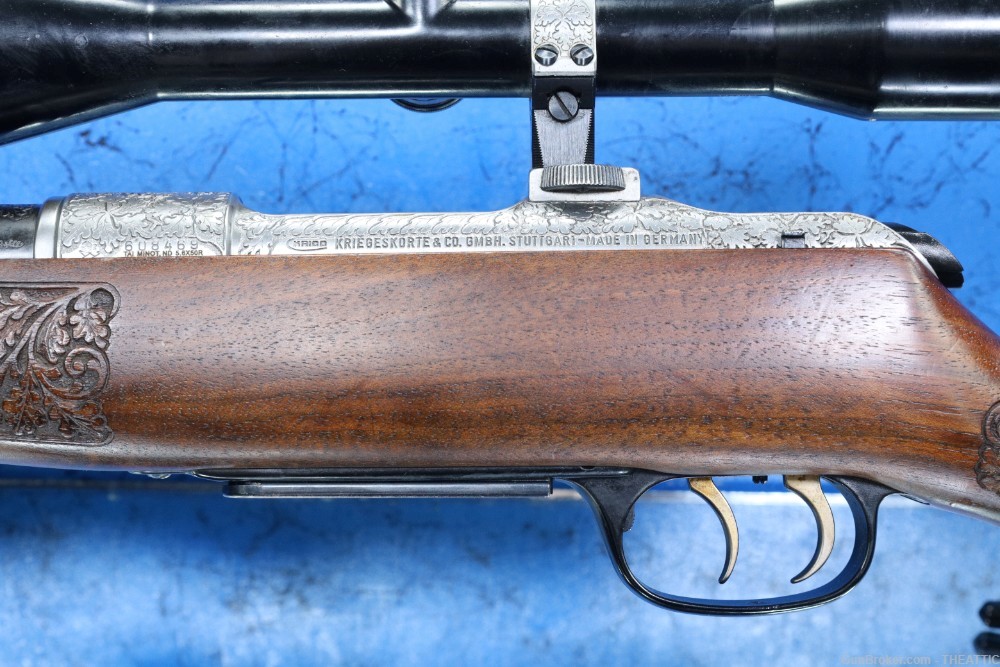 HIGHLY ENGRAVED KRICO 700 5.6X50R BOLT ACTION RIFLE W/ZEISS 6X42 SCOPE/1976-img-6