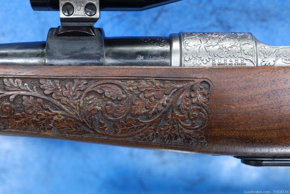 HIGHLY ENGRAVED KRICO 700 5.6X50R BOLT ACTION RIFLE W/ZEISS 6X42 SCOPE/1976-img-14