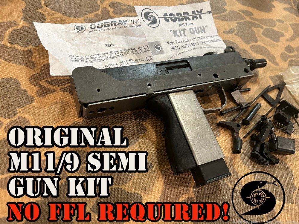 NOS SWD COBRAY M11/9 Complete Semi Auto Parts Kit MAC-11 “MAC IN A SACK”-img-0