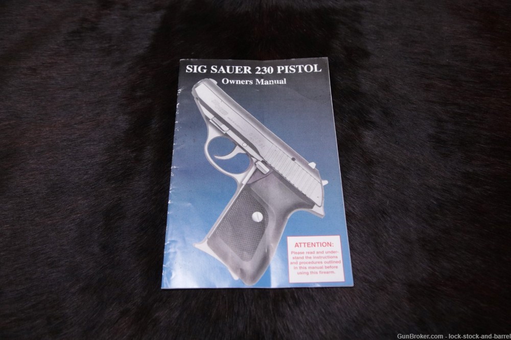 Sig Sauer P230SL Stainless P-230 SL .380 ACP Semi-Auto Pistol, 1996 NO CA-img-24