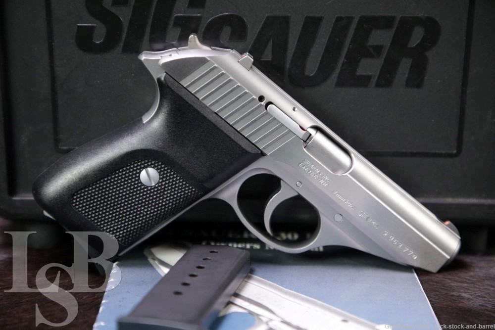 Sig Sauer P230SL Stainless P-230 SL .380 ACP Semi-Auto Pistol, 1996 NO CA-img-0