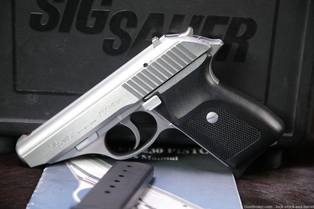 Sig Sauer P230SL Stainless P-230 SL .380 ACP Semi-Auto Pistol, 1996 NO CA-img-3