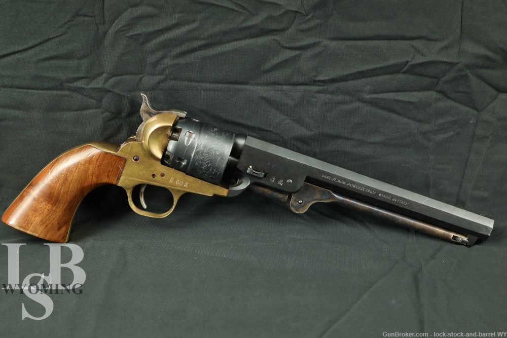 Armi San Paolo 1851 Navy in .44 Cal 7.5” Black Powder Revolver, No FFL-img-0