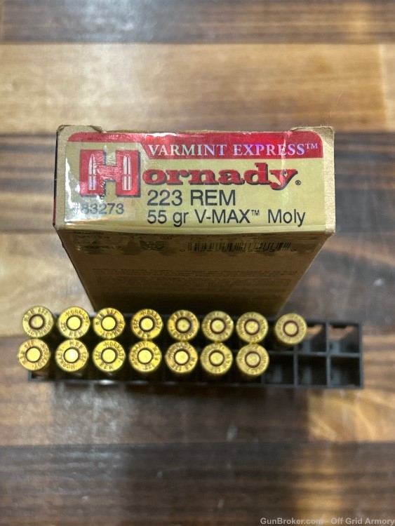 .223 Hornady Varmint Express 55gr V-Max 15rnds-img-1