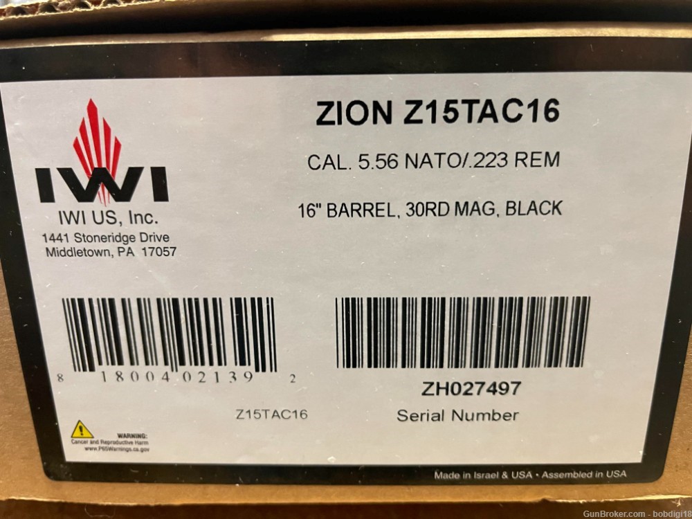 IWI Zion AR15 5.56 B5 SOPMOD 16" Z15TAC16 NO CC FEES FREE SHIPPING-img-4