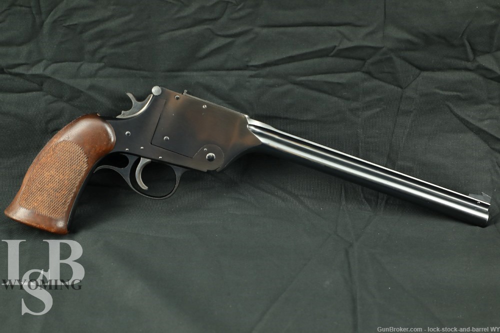 Walter F Roper H&R U.S.R.A Model 195 10” Single Shot Tip-Up Pistol C&R-img-0