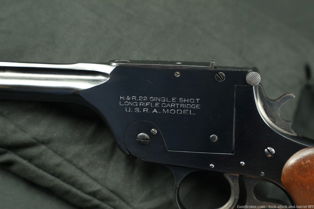 Walter F Roper H&R U.S.R.A Model 195 10” Single Shot Tip-Up Pistol C&R-img-17