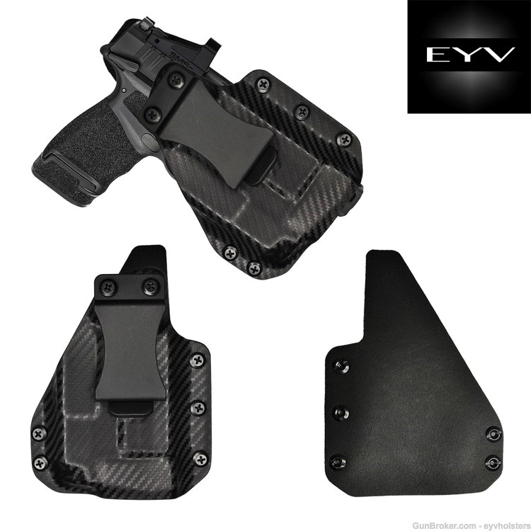 Hellcat Rdp/ Pro Olight PL Mini 2 Light -EYV IWB Hybrid Leather/ Kydex -img-0
