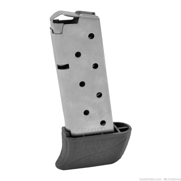 Kimber Micro 9 Magazine 9MM 8-Round Stainless With Extended Base 4 Pack-img-1