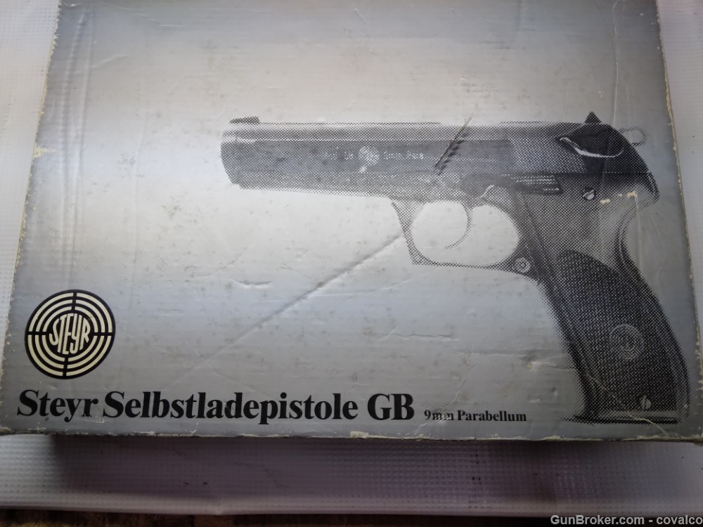 Steyr Mod. GB Semi Auto Collectable 9mm Pistol  -img-14