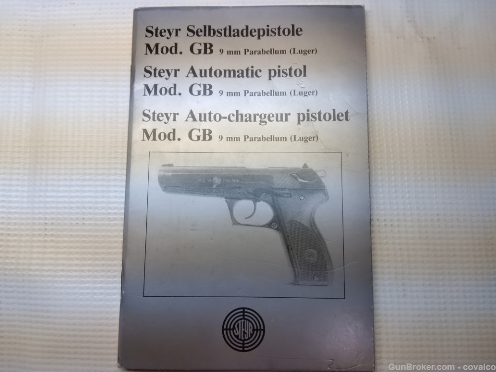 Steyr Mod. GB Semi Auto Collectable 9mm Pistol  -img-13