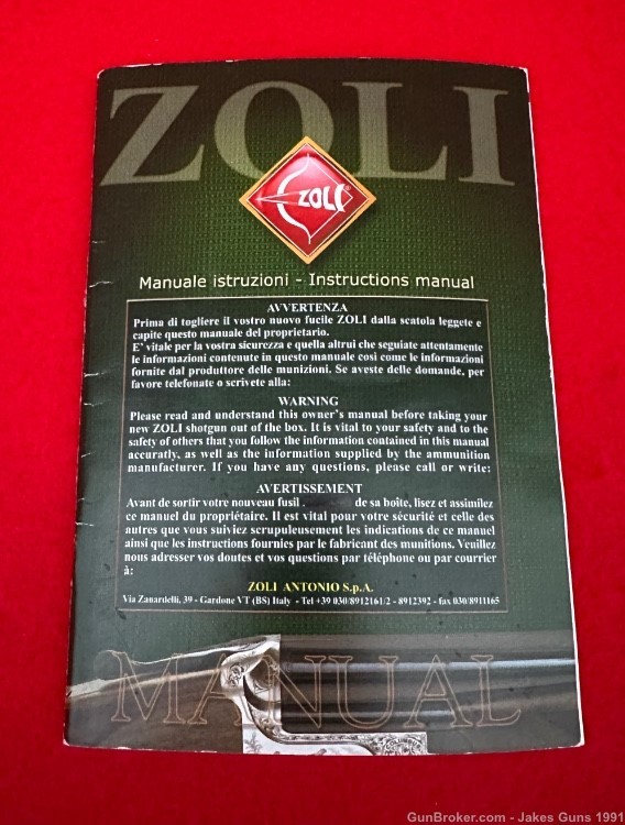 Antonio Zoli Z Ambassador EL Sporting 12 Gauge O/U Trap Shotgun 32” Barrels-img-48