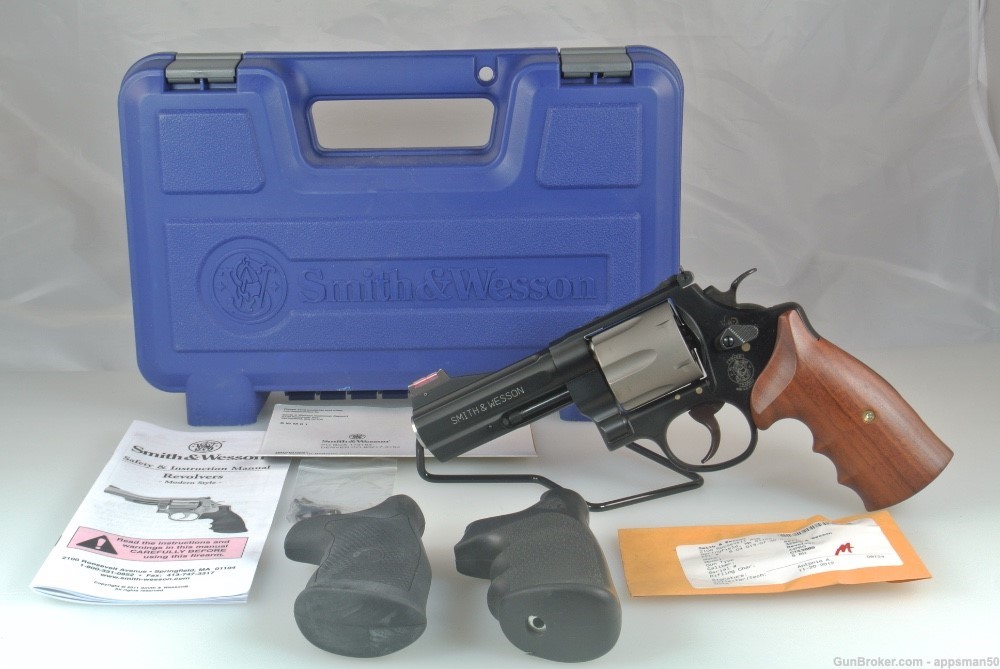 Smith & Wesson Model 329PD 44 Magnum Revolver, HI-VIZ Sight & Hogue Grip-img-0