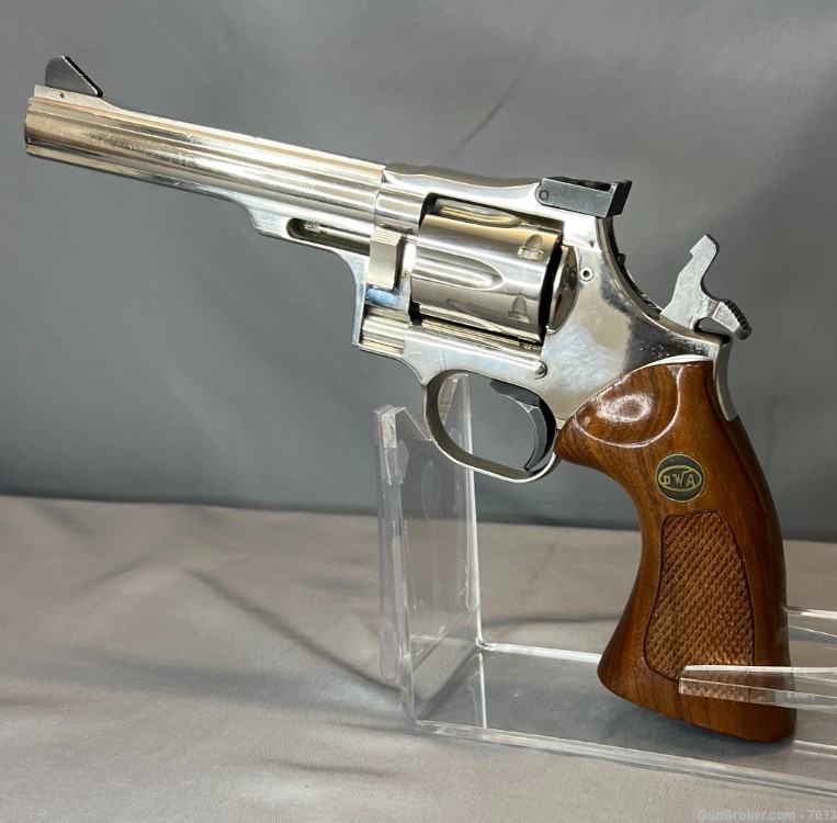 Dan Wesson 9-2 Target Revolver .38 Special 6” RARE NICKEL FINISH     -img-1