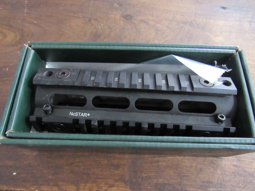 NcStar MAR4S AR-15 Quad Rail Black Handguard 6.7" Carbine Length 223 5.56mm-img-0