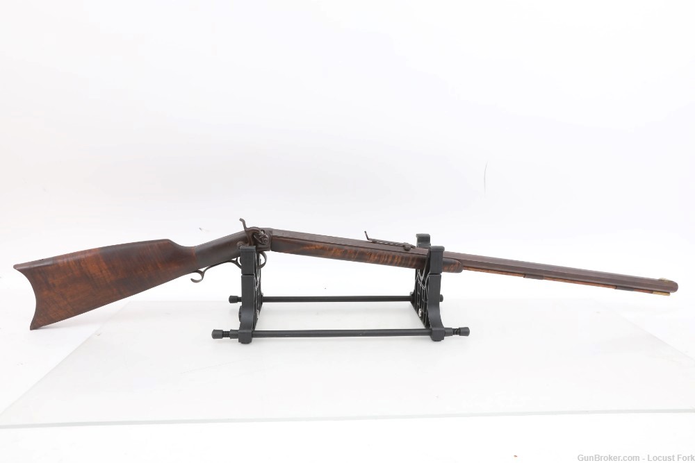 Mowrey 32 Cal Black Powder Muzzle Load Rifle Burl Walnut NO FFL No Reserve!-img-1