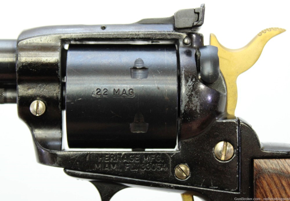 Heritage Rough Rider 6.5" Barrel 22 Mag  .22 LR Cylinder 6 Shot SA Revolver-img-7