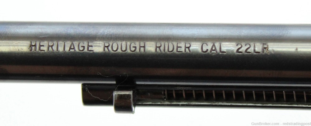 Heritage Rough Rider 6.5" Barrel 22 Mag  .22 LR Cylinder 6 Shot SA Revolver-img-6
