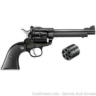 Ruger 0621 Single-Six Convertible Revolver 22LR/22WMR, 5.5 in, Checkered Ha-img-0