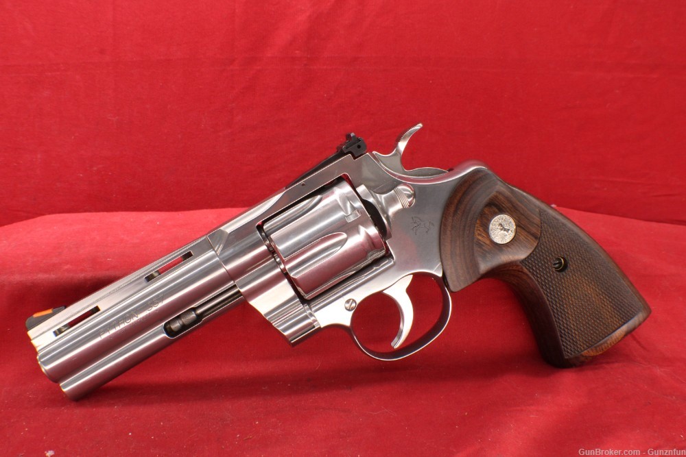 (35098)USED Colt Python 357 MAG 4.25" barrel W/ Box-img-4