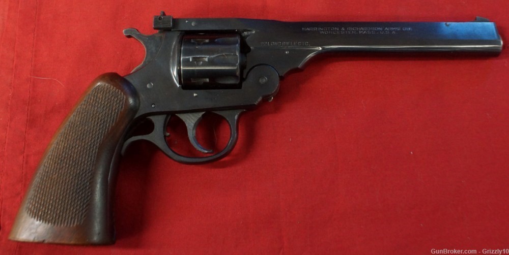 Harrington & Richardson Sportsman 22 LR 9-Shot Revolver Late 1930's EXC!-img-0