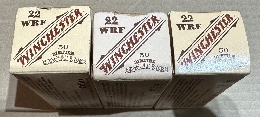 150 rounds of Winchester 22 WRF brass cased ammo-img-0