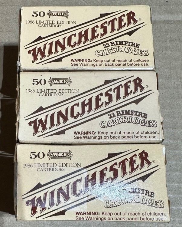 150 rounds of Winchester 22 WRF brass cased ammo-img-4