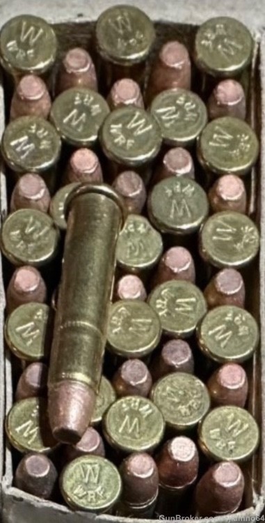 150 rounds of Winchester 22 WRF brass cased ammo-img-3