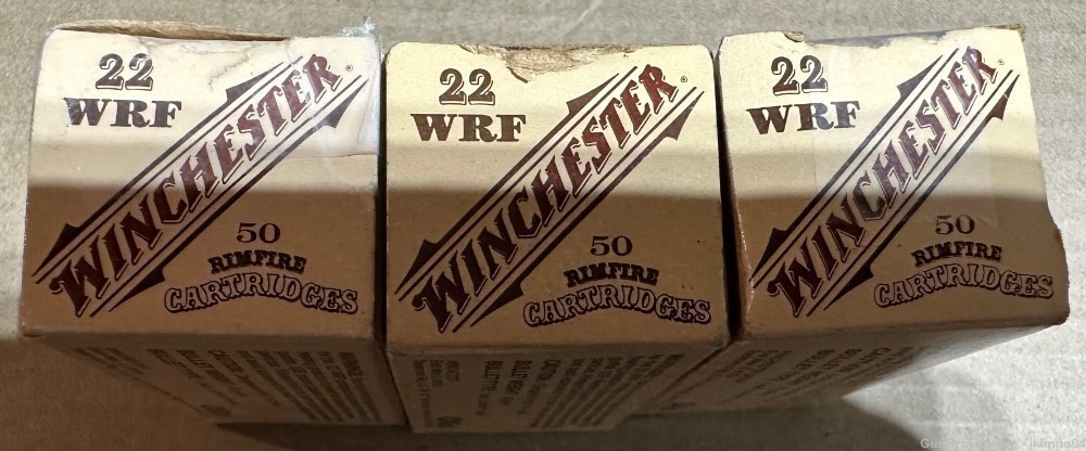 150 rounds of Winchester 22 WRF brass cased ammo-img-1