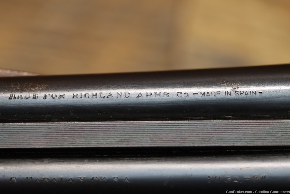 SPANISH Richland Arms Zabala Side By Side 20 gauge 28" shotgun -img-16