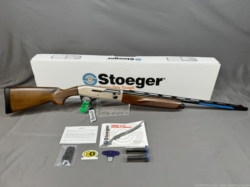 NiB Stoeger M3020 Upland - 20GA Semi Auto Shotgun w/ 26" Barrel & Walnut-img-0
